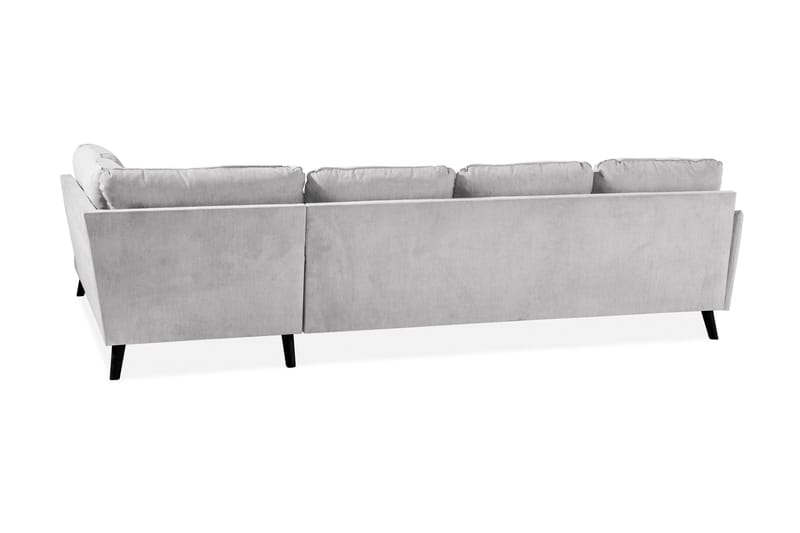 Trend Lyx 4-sits Högervänd U-formad Soffa med Divan och Schäslong i Tyg - Ljusgrå - Products - Möbler - Soffa - U-soffa