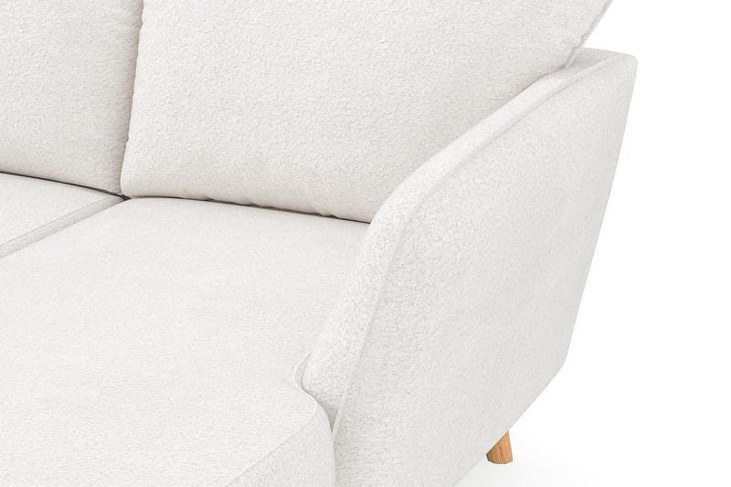 Trend Lyx 4-sits Vänstervänd U-formad Soffa med Divan och Schäslong i Bouclé - Vit - Products - Möbler - Soffa - U-soffa