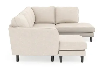 Trend Lyx 4-sits Vänstervänd U-formad Soffa med Divan och Schäslong i Tyg - Beige - Products - Möbler - Soffa - U-soffa