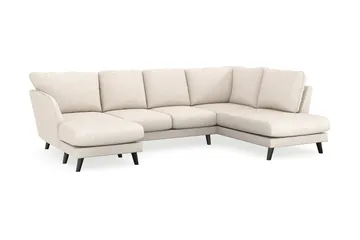 Trend Lyx 4-sits Vänstervänd U-formad Soffa med Divan och Schäslong i Tyg - Beige - Products - Möbler - Soffa - U-soffa