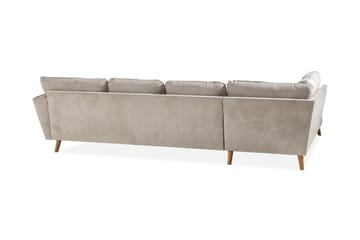 Trend Lyx 4-sits Vänstervänd U-formad Soffa med Divan och Schäslong i Tyg - Beige - Products - Möbler - Soffa - U-soffa