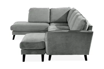 Trend Lyx 4-sits Vänstervänd U-formad Soffa med Divan och Schäslong i Tyg - Grå - Products - Möbler - Soffa - U-soffa