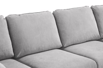 Trend Lyx 4-sits Vänstervänd U-formad Soffa med Divan och Schäslong i Tyg - Ljusgrå - Products - Möbler - Soffa - U-soffa