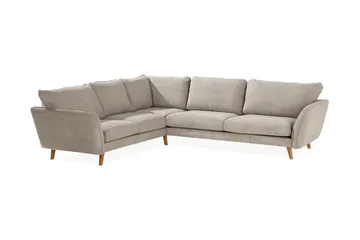 Trend Lyx 6-sits Vändbar L-formad Hörnsoffa i Tyg - Beige - Products - Möbler - Soffa - Hörnsoffa