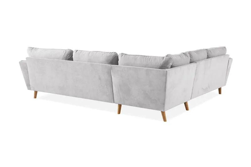 Trend Lyx 6-sits Vändbar L-formad Hörnsoffa i Tyg - Ljusgrå - Products - Möbler - Soffa - Hörnsoffa