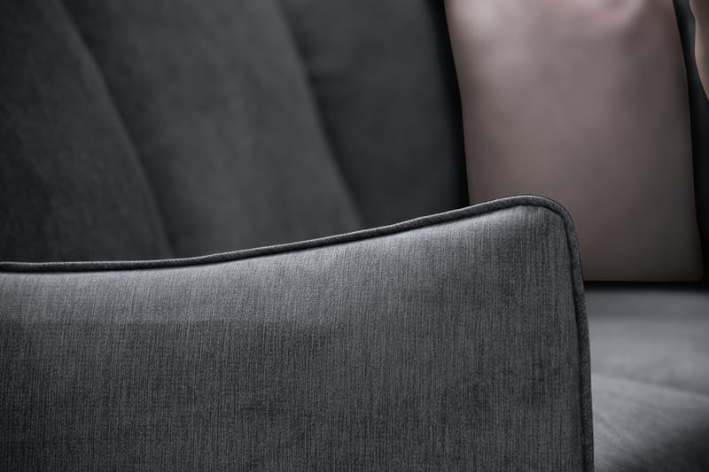 Trend Lyx Hörnsoffa Vändbar - Mörkgrå/Svart - Products - Möbler - Soffa - Hörnsoffa