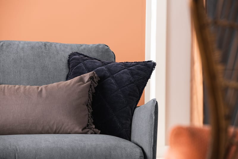 Trend Lyx Hörnsoffa Vändbar - Mörkgrå/Svart - Products - Möbler - Soffa - Hörnsoffa