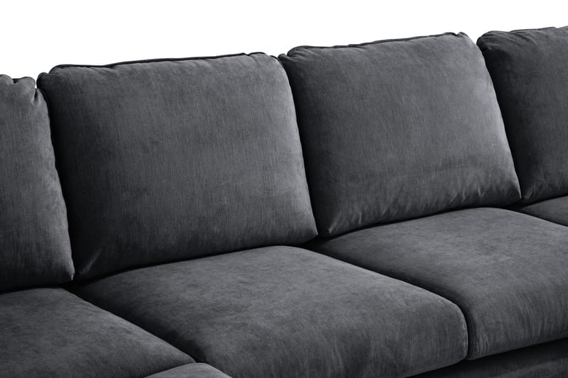 Trend Lyx U-soffa med Divan Höger - Mörkgrå/Svart - Products - Möbler - Soffa - U-soffa