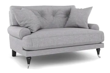 Andrew Loveseat - Ljusgrå/Krom - Products - Möbler - Fåtölj & stolar - Fåtölj