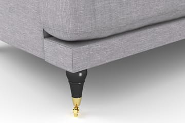 Andrew Loveseat - Ljusgrå/Mässing - Products - Möbler - Fåtölj & stolar - Fåtölj