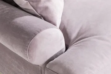 Andrew Loveseat Sammet - Lila/Krom - Products - Möbler - Fåtölj & stolar - Fåtölj