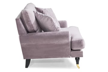 Andrew Loveseat Sammet - Lila/Mässing - Products - Möbler - Fåtölj & stolar - Fåtölj
