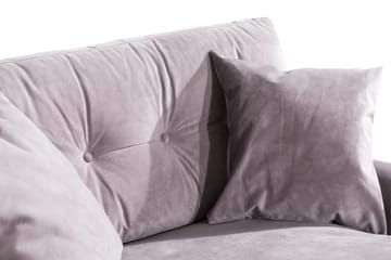 Andrew Loveseat Sammet - Lila/Mässing - Products - Möbler - Fåtölj & stolar - Fåtölj