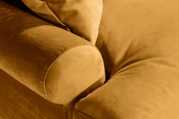 Andrew Loveseat Sammet - Amber/Mässing - Products - Möbler - Fåtölj & stolar - Fåtölj - Sammetsfåtölj