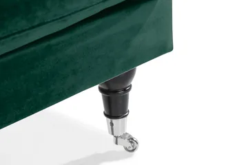 Andrew Loveseat Sammet - Mörkgrön/Krom - Products - Möbler - Fåtölj & stolar - Fåtölj - Sammetsfåtölj