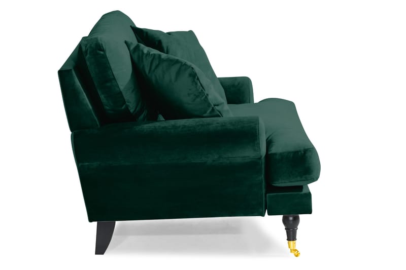 Andrew Loveseat Sammet - Mörkgrön/Mässing - Products - Möbler - Fåtölj & stolar - Fåtölj - Sammetsfåtölj