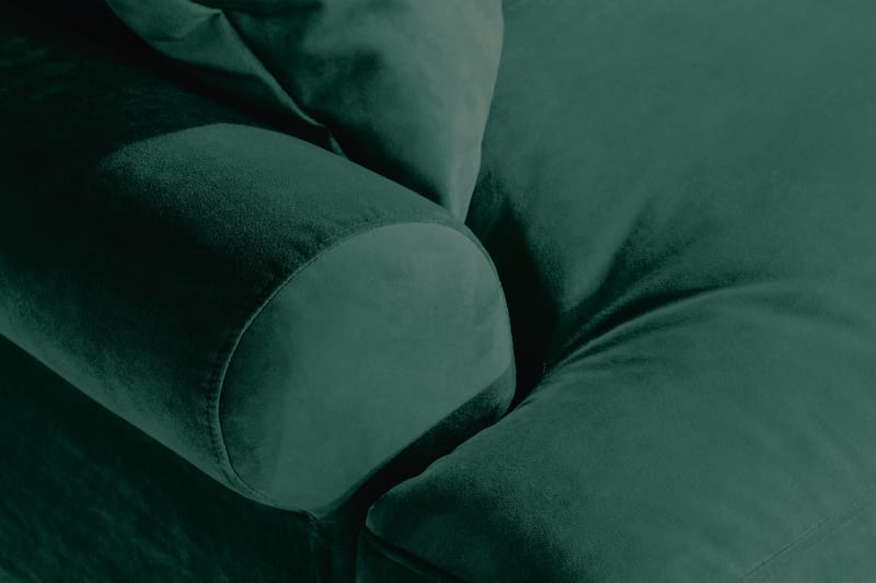 Andrew Loveseat Sammet - Mörkgrön/Mässing - Products - Möbler - Fåtölj & stolar - Fåtölj - Sammetsfåtölj
