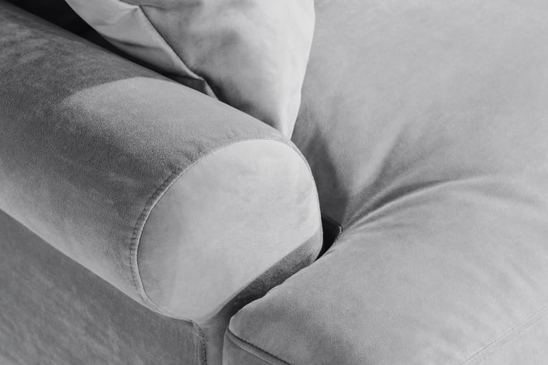 Andrew Loveseat Sammet - Silvergrå/Mässing - Products - Möbler - Fåtölj & stolar - Fåtölj - Sammetsfåtölj