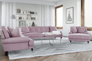 Andrew Sammetsfåtölj - Lila/Krom - Products - Möbler - Fåtölj & stolar - Fåtölj - Sammetsfåtölj