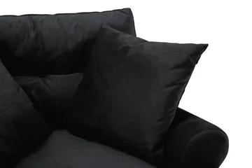 Andrew Sammetsfåtölj - Svart/Krom - Products - Möbler - Fåtölj & stolar - Fåtölj - Sammetsfåtölj