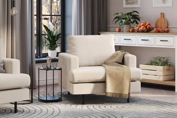Menard Compact Fåtölj - Beige - Products - Möbler - Fåtölj & stolar - Fåtölj