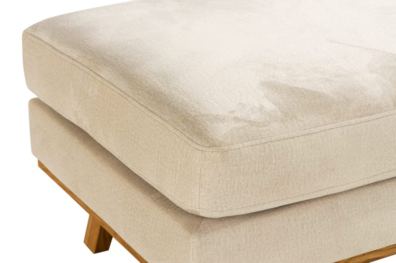 Copenhagen Fotpall Sammet - Beige - Products - Möbler - Fåtölj & stolar - Pall & puff - Fotpallar
