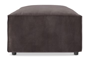 Cubo 1-sits  Rektangulär Fotpallsmodul i Sammet 120 cm bred - Mörkgrå - Products - Möbler - Fåtölj & stolar - Pall & puff - Fotpallar