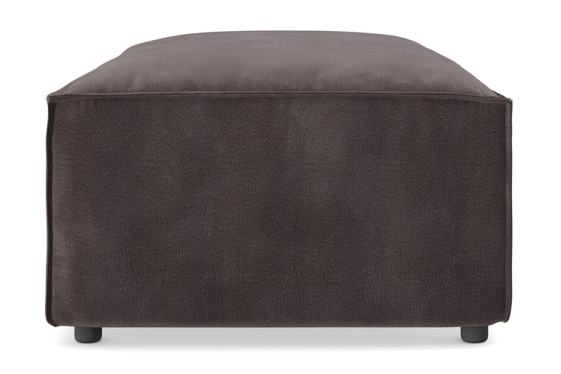 Cubo 1-sits  Rektangulär Fotpallsmodul i Sammet 120 cm bred - Mörkgrå - Products - Möbler - Fåtölj & stolar - Pall & puff - Fotpallar