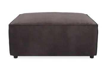 Cubo 1-sits  Rektangulär Fotpallsmodul i Sammet 80 cm bred - Mörkgrå - Products - Möbler - Fåtölj & stolar - Pall & puff - Fotpallar