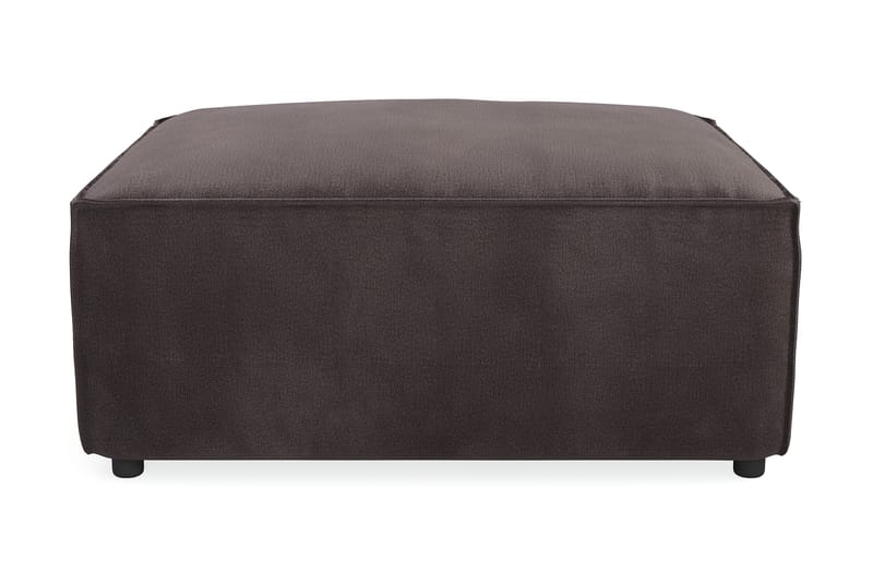 Cubo 1-sits  Rektangulär Fotpallsmodul i Sammet 80 cm bred - Mörkgrå - Products - Möbler - Fåtölj & stolar - Pall & puff - Fotpallar