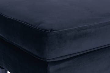 Howard Riviera Fotpall Sammet - Midnattsblå - Products - Möbler - Fåtölj & stolar - Pall & puff - Fotpallar