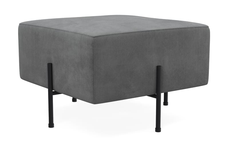Menard Compact Sittpuff 60 cm Kvadratisk - Grå - Products - Möbler - Fåtölj & stolar - Pall & puff - Sittpuff