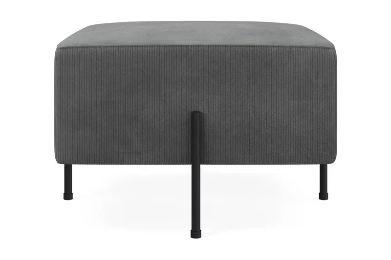 Menard Compact Sittpuff 60 cm Kvadratisk - Grå - Products - Möbler - Fåtölj & stolar - Pall & puff - Sittpuff