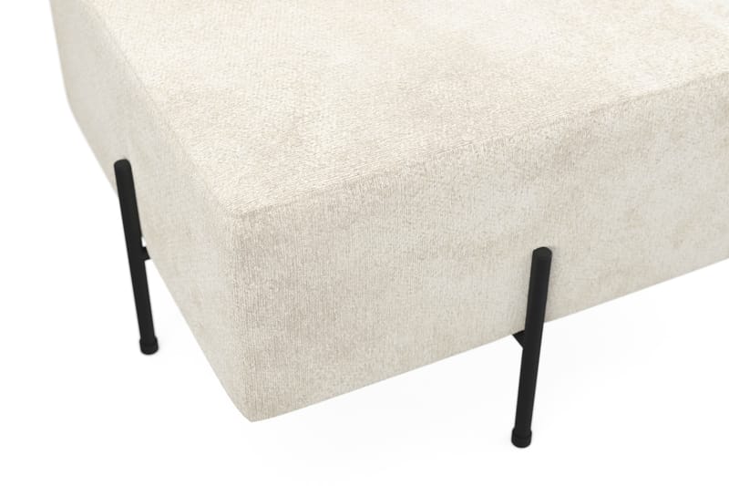 Menard Compact Sittpuff 60 cm Kvadratisk - Vit - Products - Möbler - Fåtölj & stolar - Pall & puff - Sittpuff