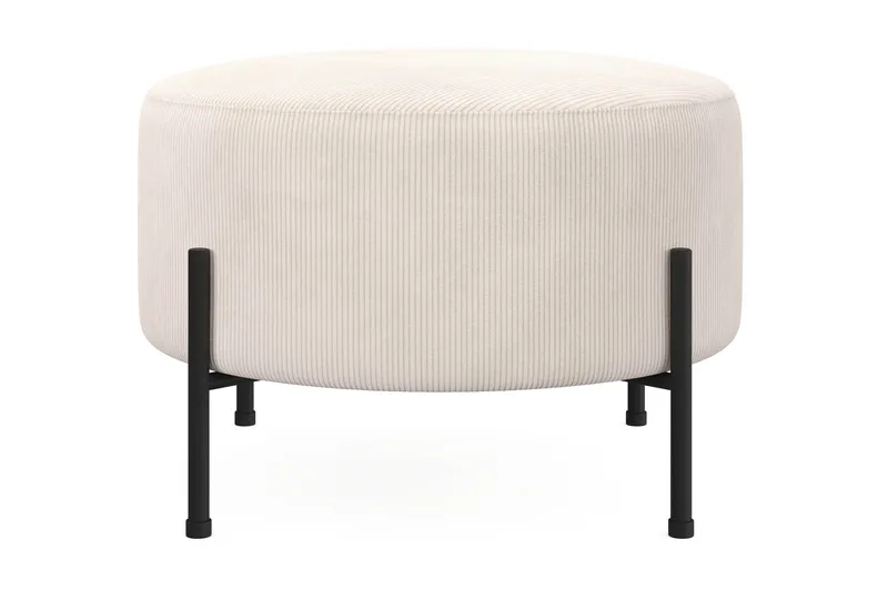 Menard Compact Sittpuff Rund 60 cm - Beige - Products - Möbler - Fåtölj & stolar - Pall & puff - Sittpuff