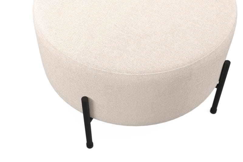 Menard Compact Sittpuff Rund 60 cm - Beige - Products - Möbler - Fåtölj & stolar - Pall & puff - Sittpuff