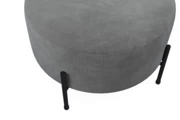 Menard Compact Sittpuff Rund 60 cm - Grå - Products - Möbler - Fåtölj & stolar - Pall & puff - Sittpuff