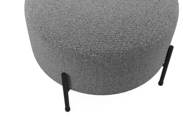Menard Compact Sittpuff Rund 60 cm - Mörkgrå - Products - Möbler - Fåtölj & stolar - Pall & puff - Sittpuff