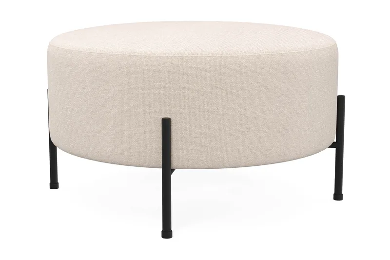 Menard Compact Sittpuff Rund 70 cm - Beige - Products - Möbler - Fåtölj & stolar - Pall & puff - Sittpuff