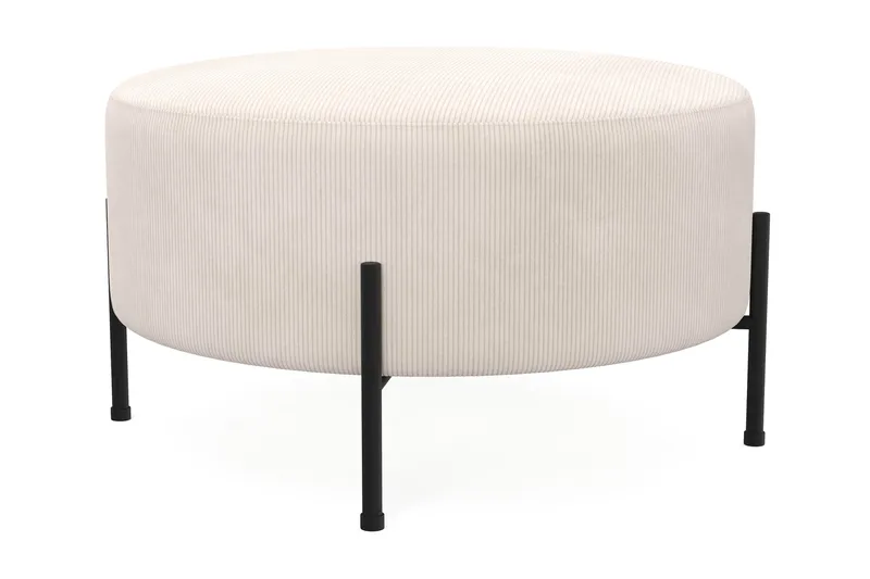Menard Compact Sittpuff Rund 70 cm - Beige - Products - Möbler - Fåtölj & stolar - Pall & puff - Sittpuff