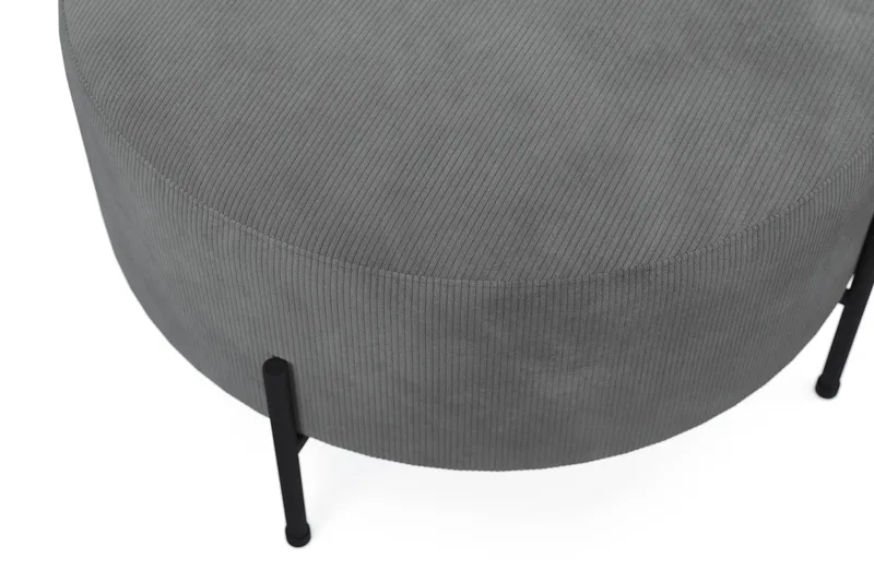 Menard Compact Sittpuff Rund 70 cm - Grå - Products - Möbler - Fåtölj & stolar - Pall & puff - Sittpuff