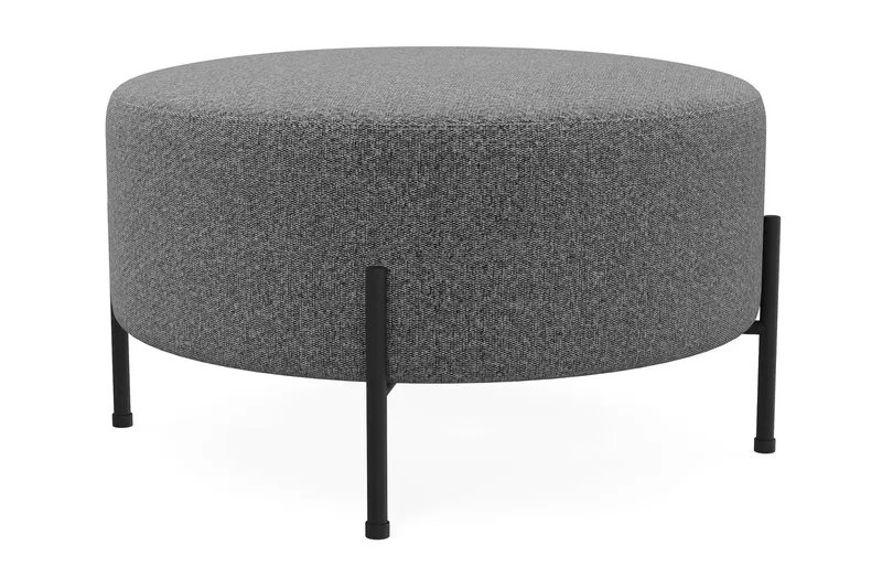 Menard Compact Sittpuff Rund 70 cm - Mörkgrå - Products - Möbler - Fåtölj & stolar - Pall & puff - Sittpuff
