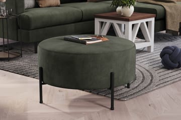 Menard Compact Sittpuff Rund 70 cm - Mörkgrön - Products - Möbler - Fåtölj & stolar - Pall & puff - Sittpuff