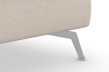 Ocean Lyx Fotpall - Beige/Krom - Products - Möbler - Fåtölj & stolar - Pall & puff - Fotpallar