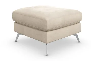 Ocean Lyx Fotpall - Beige/Sammet - Products - Möbler - Fåtölj & stolar - Pall & puff - Fotpallar