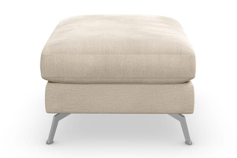 Ocean Lyx Fotpall - Beige/Sammet - Products - Möbler - Fåtölj & stolar - Pall & puff - Fotpallar