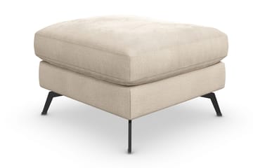Ocean Lyx Fotpall - Beige/Sammet - Products - Möbler - Fåtölj & stolar - Pall & puff - Fotpallar