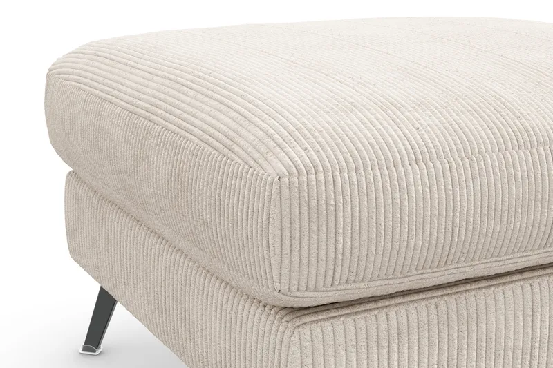 Ocean Lyx Fotpall - Beige/Svart - Products - Möbler - Fåtölj & stolar - Pall & puff - Fotpallar