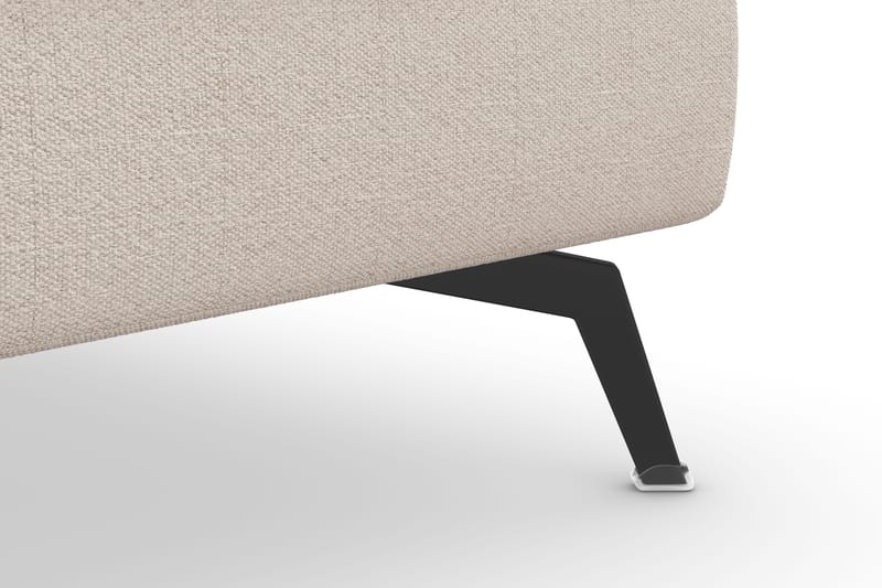 Ocean Lyx Fotpall - Beige/Svart - Products - Möbler - Fåtölj & stolar - Pall & puff - Fotpallar