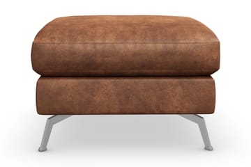 Ocean Lyx Fotpall - Brun/Läder - Products - Möbler - Fåtölj & stolar - Pall & puff - Fotpallar